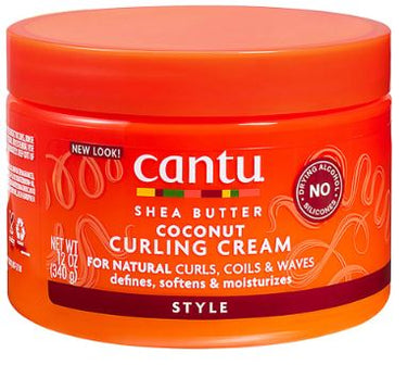 CANTU Shea Butter Natural Coconut Curling Cream (12oz), Sareya Beauty Supply Store in Calgary Alberta Canada